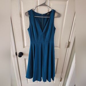 LuLu's Teal Sleeveless Mini Dress